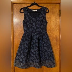 Mata Traders handprinted, indigo dyed sundress. Size M